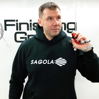 Sagola толстовка с принтом 100% хлопок, XXXL